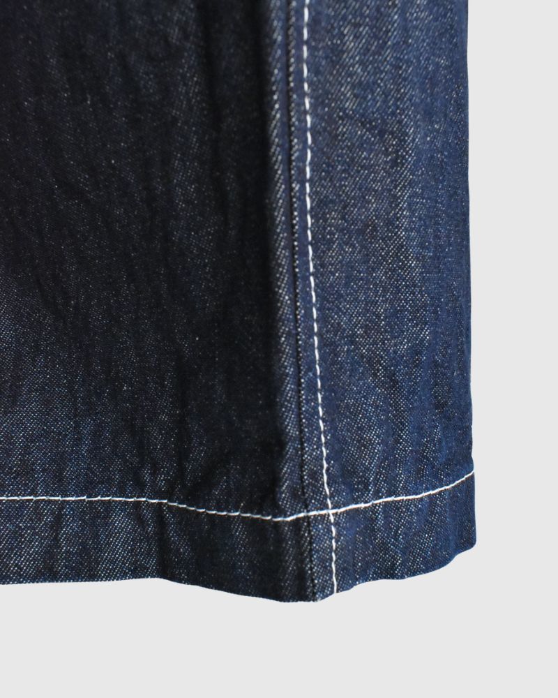 Big Pocket Pegtop Pants (Denim) in Indigo