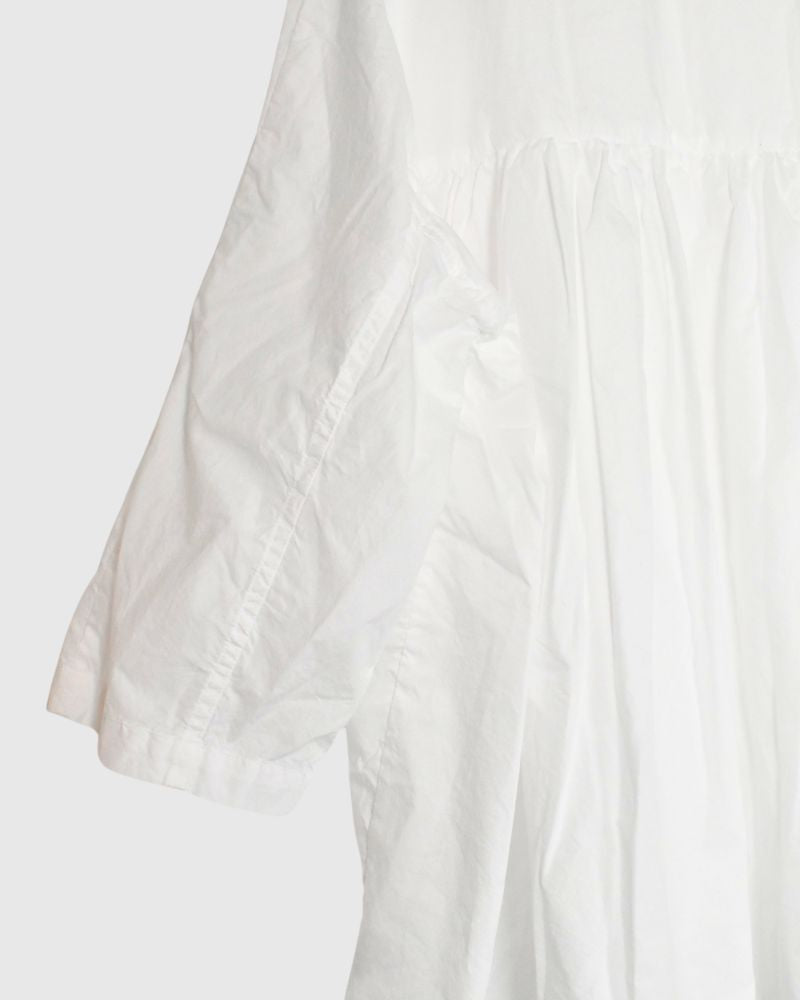 Gathered blouse in White