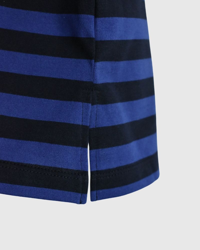 Crew Neck Tank Top in Blue/Navy