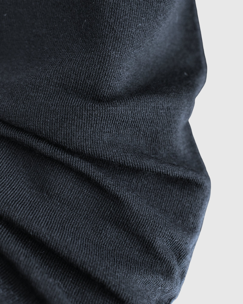 Sheer Jersey Crewneck in Navy