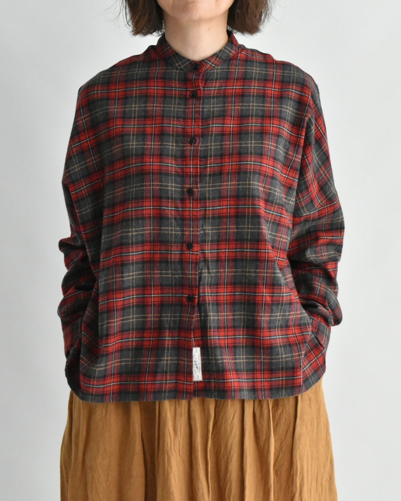 Oversized Shirt in Red Check