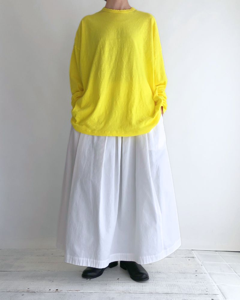 Jersey Loose Pullover in Yellow