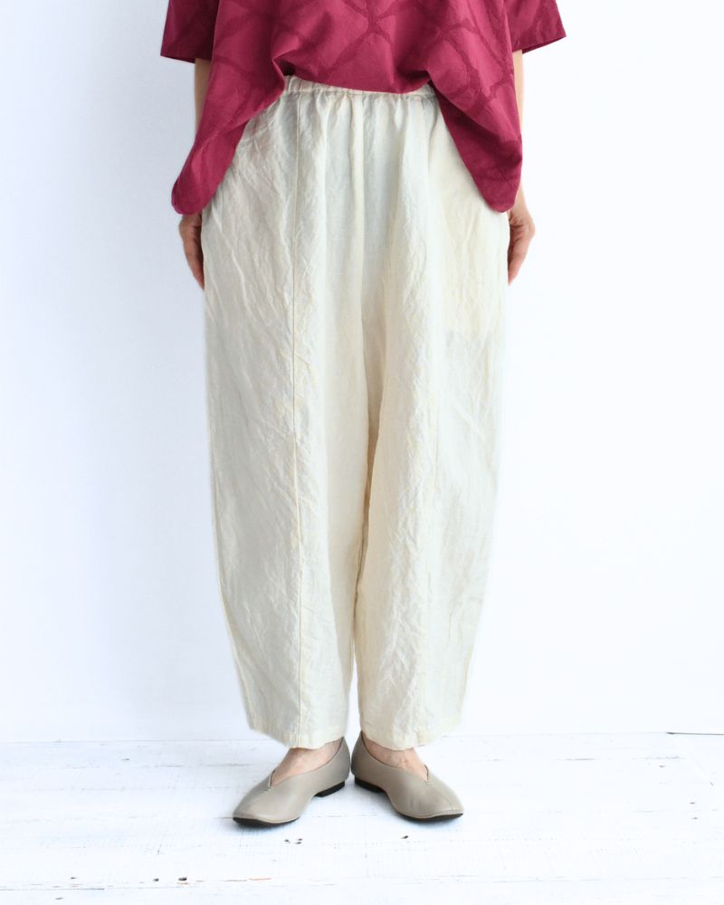 40/- Linen Charlie Pants in Milk
