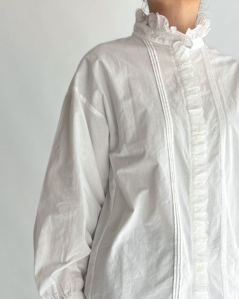 Vintage Lace Blouse in White