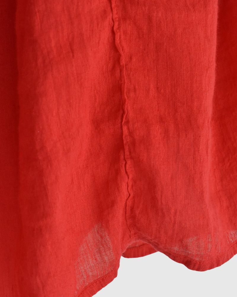 GATHERED SKIRT in DeepRed