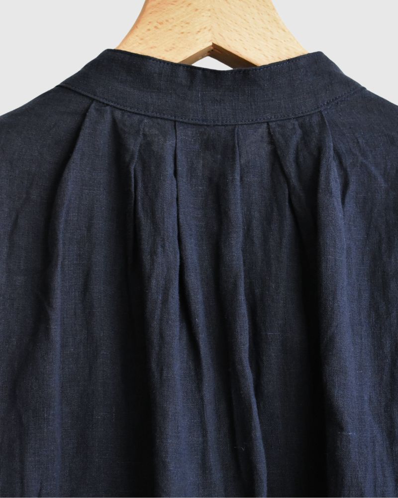 French Linen Shirt in Navy