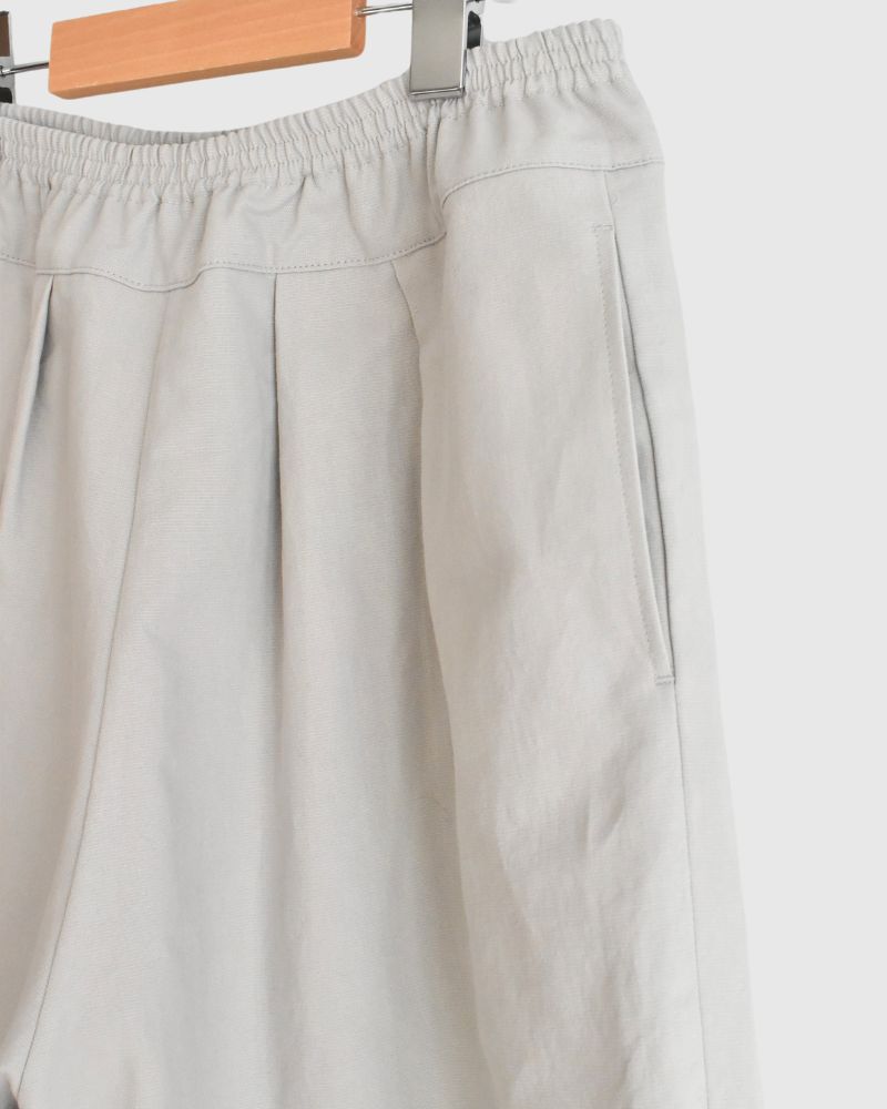 Cotton Washi Egg Pants in Gray