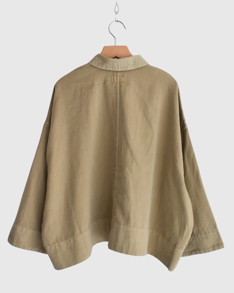 Soft Twill Shirt in Beige