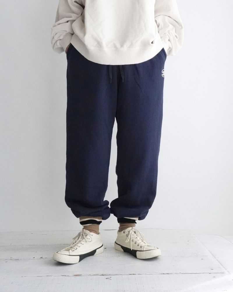 French Terry GRVYCLRS Applique Long Pants (MENS) in Navy