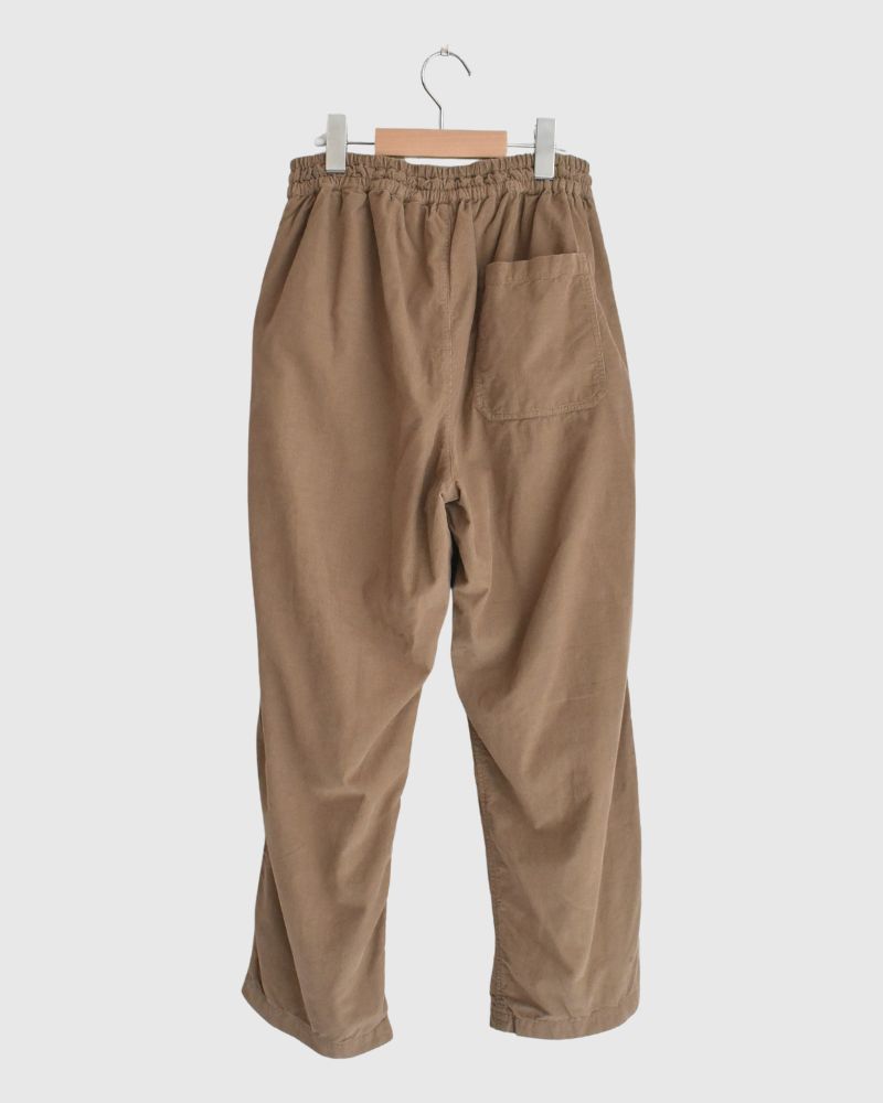 26 WALES CORDUROY OVERDYE EASY PANTS in Khaki