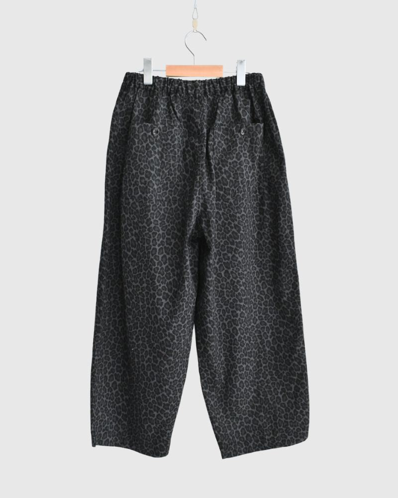 LEOPARD KUNG FU PANTS in BlackLeopard