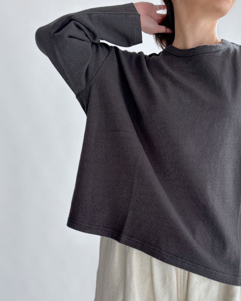 jersey pullover in Black