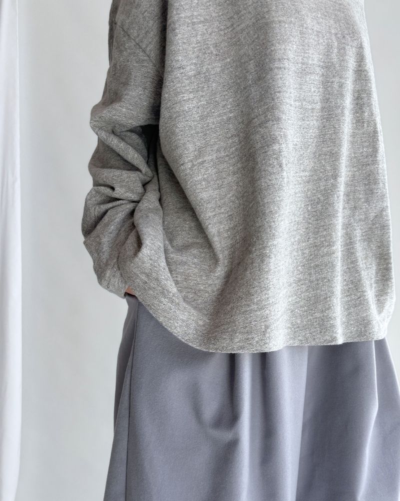 Jersey loose pullover in Gray