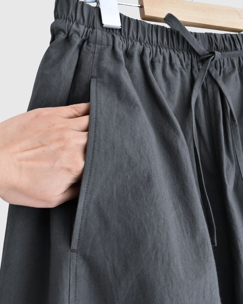 Barrel Leg Pants (Buff Cloth) in DarkGray