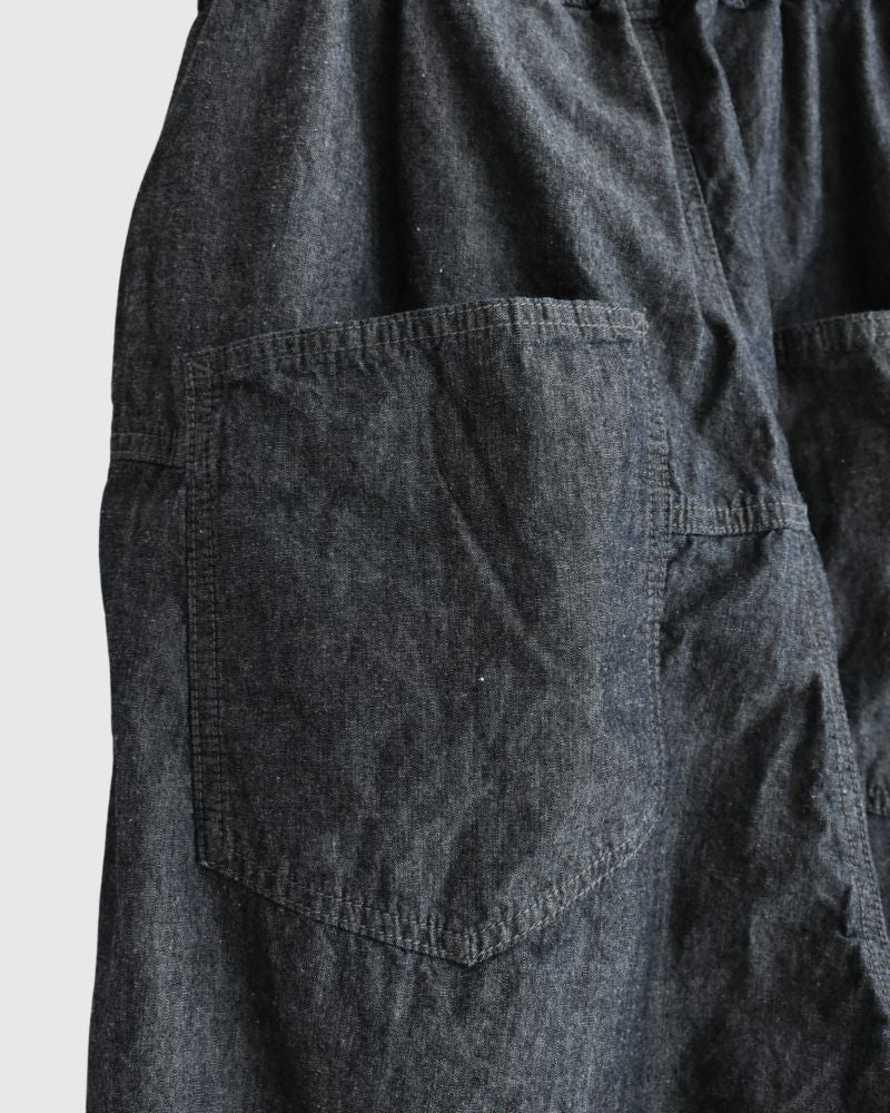 6.3oz Denim Dungaree Full Pants in Indigo