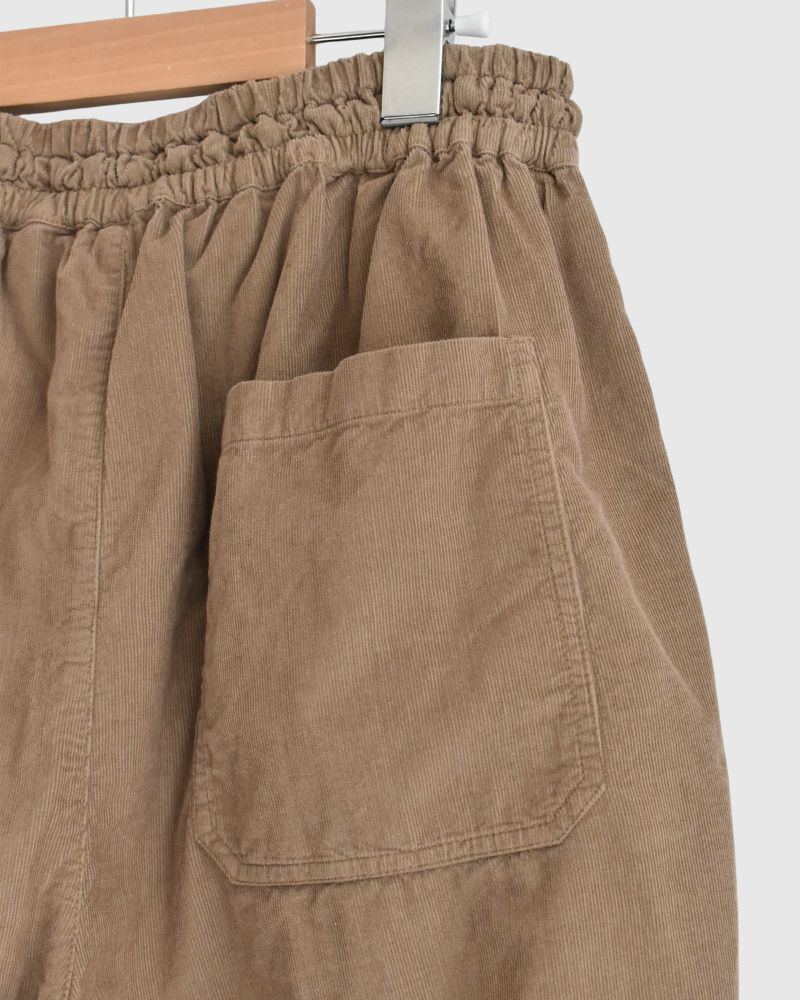 26 WALES CORDUROY OVERDYE EASY PANTS in Khaki