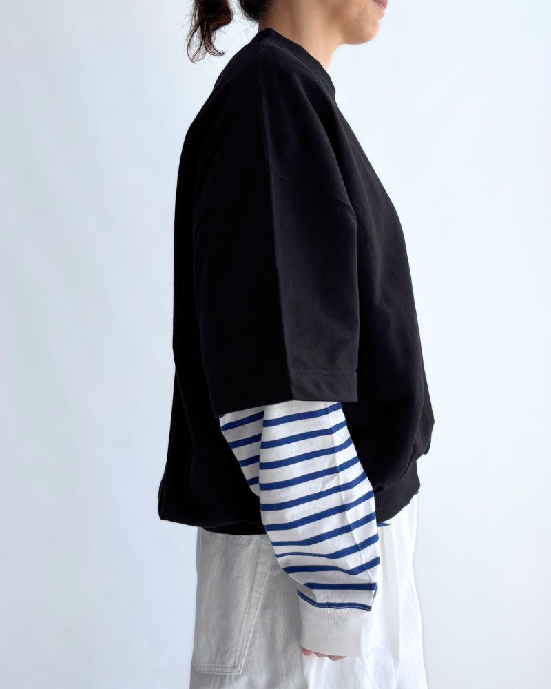 Sweat Cocoon Vest in Black