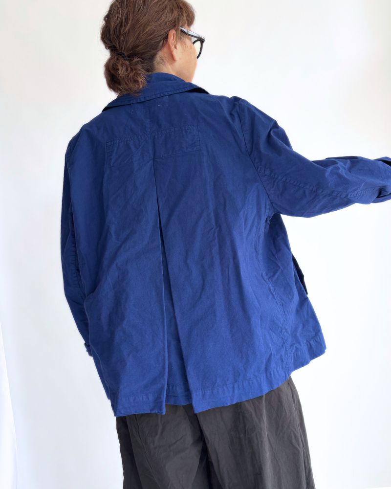 Double Button Short Coat in Nasukon