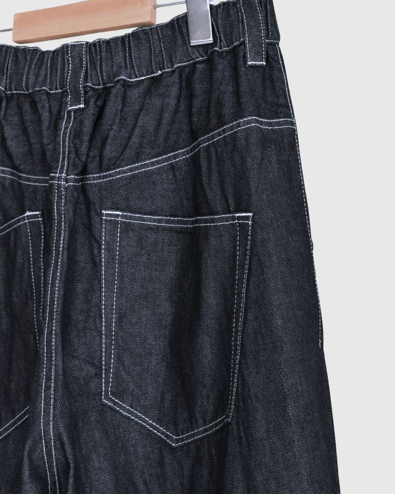 Cocoon Tapered Pants (DENIM) in Indigo