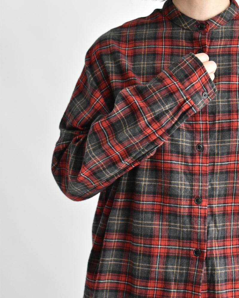 Oversized Shirt in Red Check