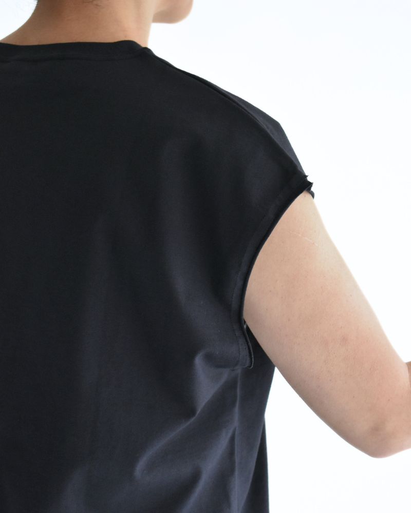 CALM French Sleeve T-shirt in Navy