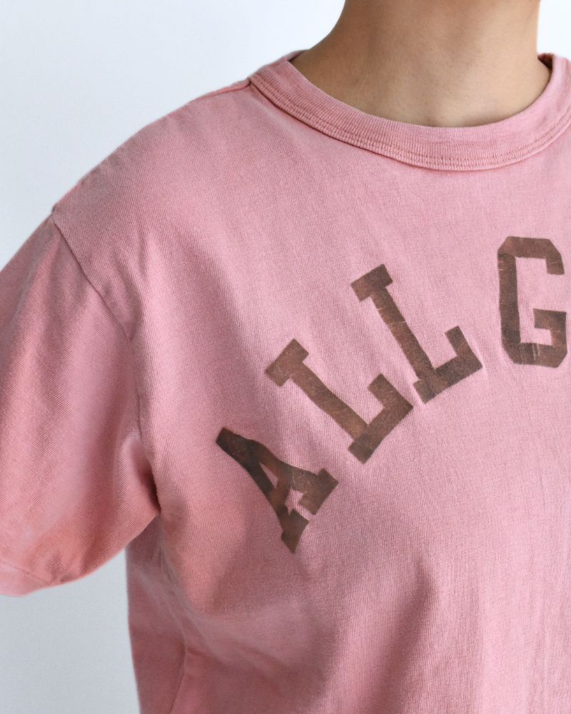 Vintage Cotton Jersey ALL GOOD T-Shirt in Pink