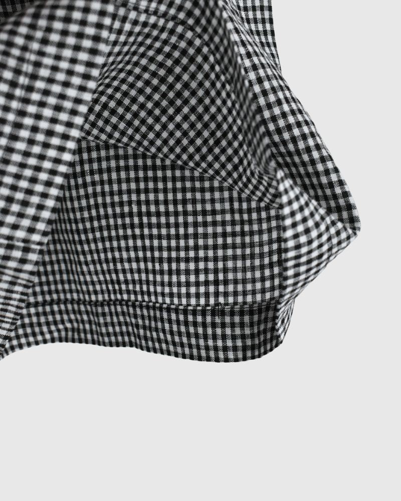 Easy Wide Pants (LINEN) in Black/White
