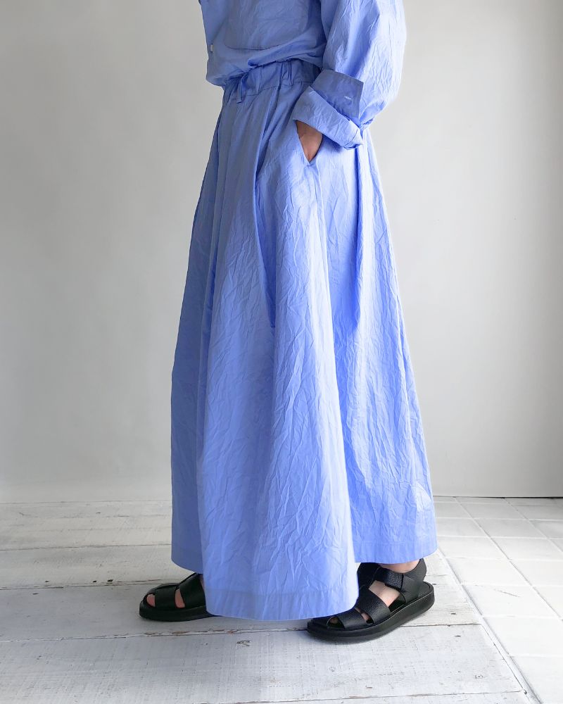 MIRA-CC Tuck Skirt in Sax