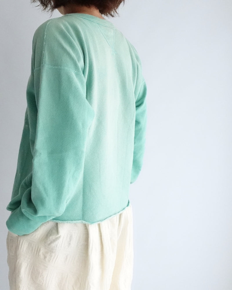 Vintage Sweat Double Gusset Pullover in LightGreen