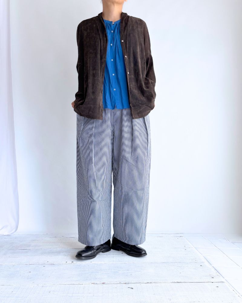 TULLE FLOCKY Cardigan in DarkBrown