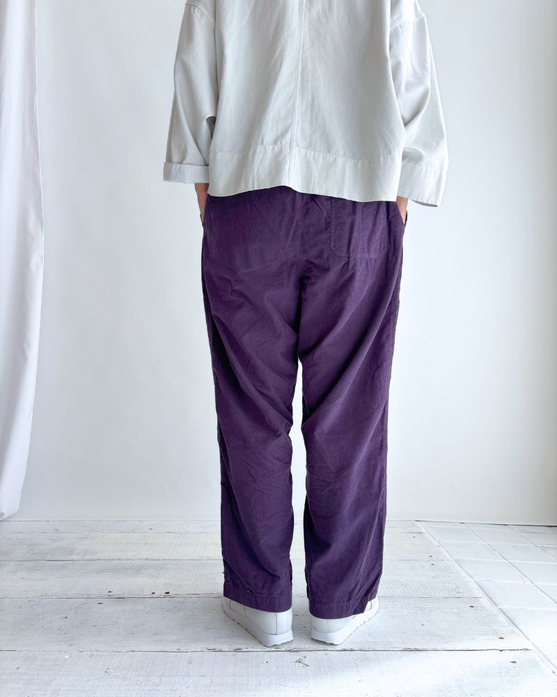 26 WALES CORDUROY OVERDYE EASY PANTS in Purple