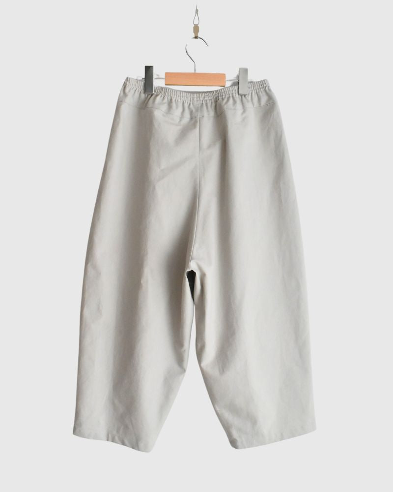 Cotton Washi Egg Pants in Gray