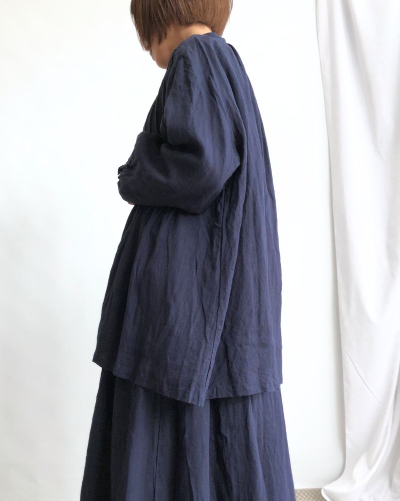 French Linen Shirt in Navy