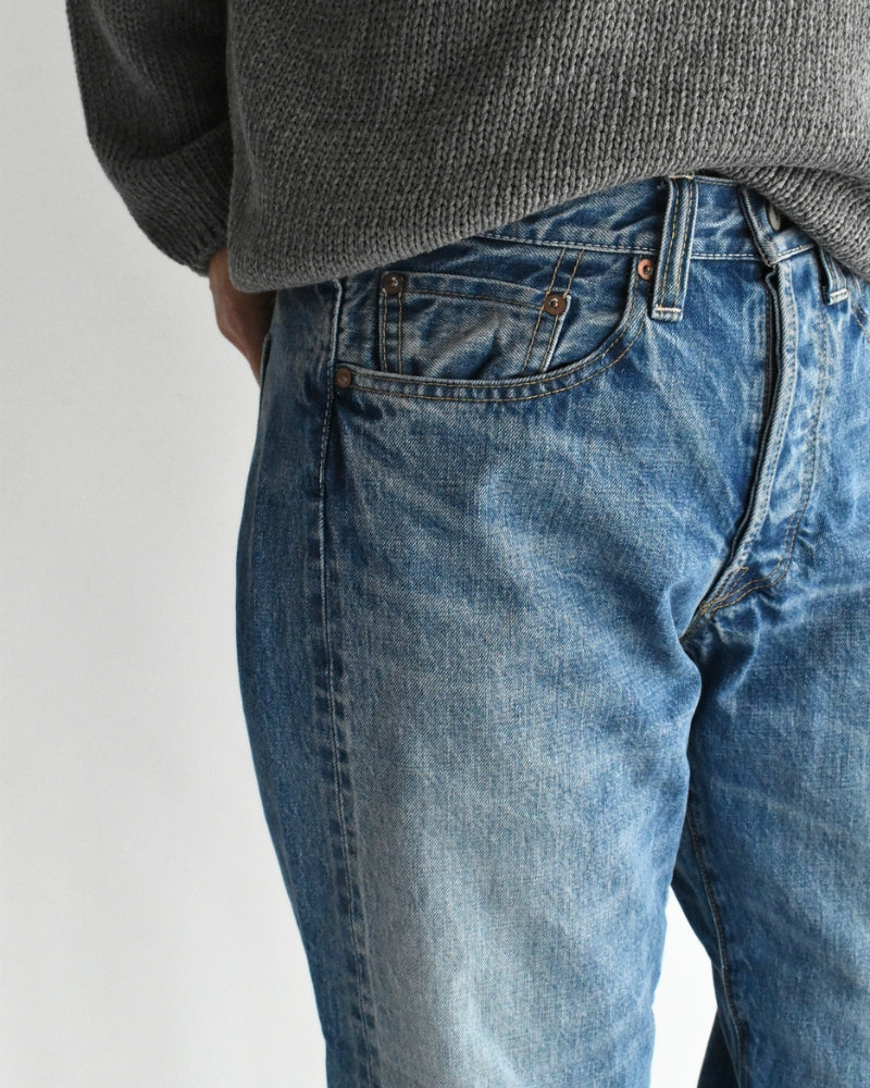 Selvedge Denim 5-Pocket Pants in VintageBlue