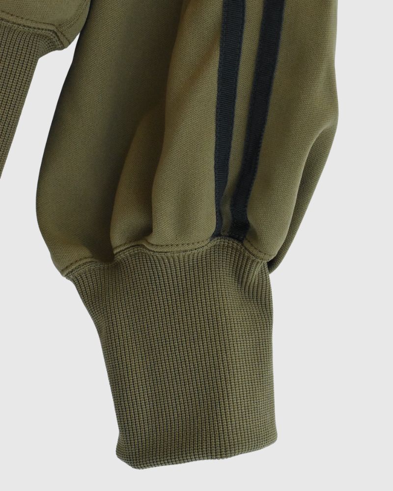Track Frill Cardigan in Khaki
