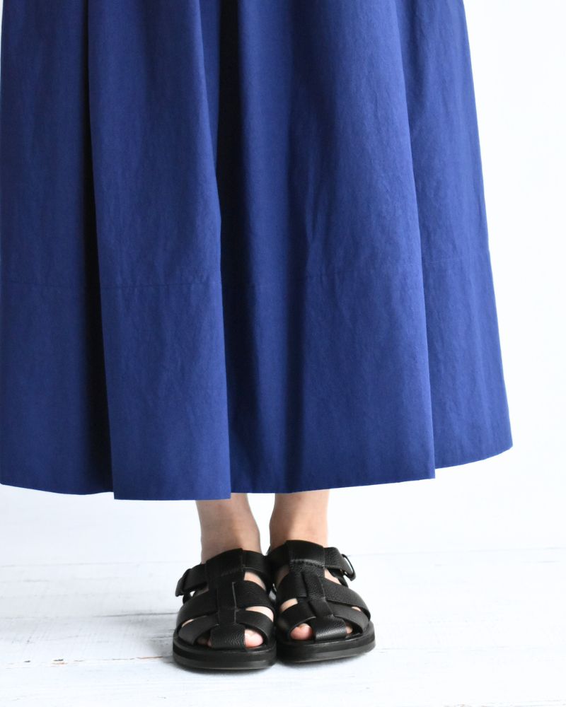 Easy Tuck Skirt in Blue
