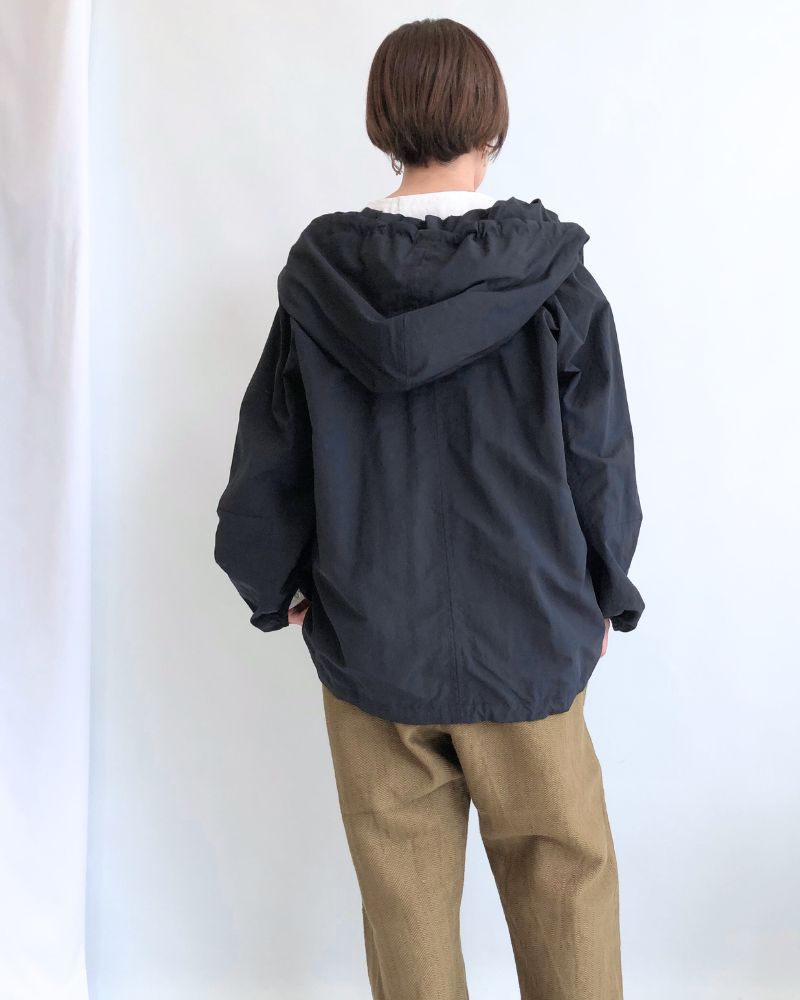 Oversized Hoodie Jacket in Black