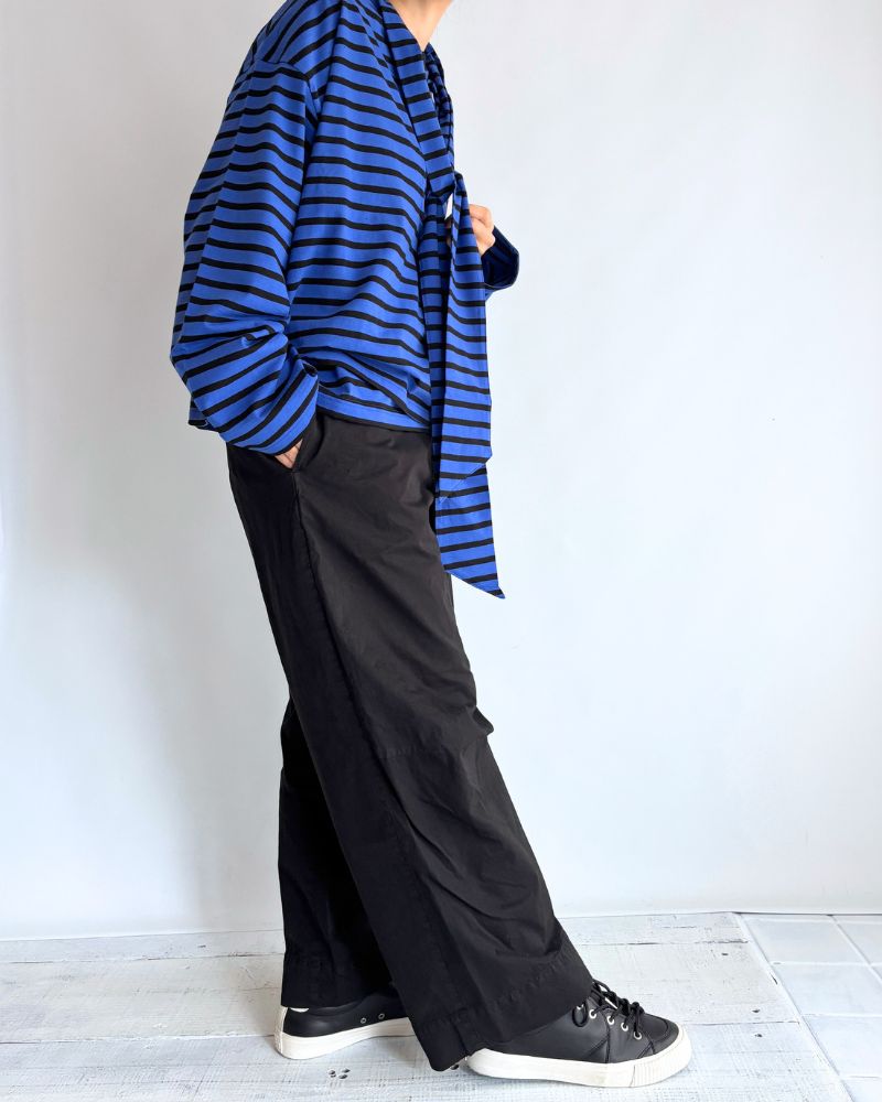 Taco Cotton Border Tie Royal in Navy/Black