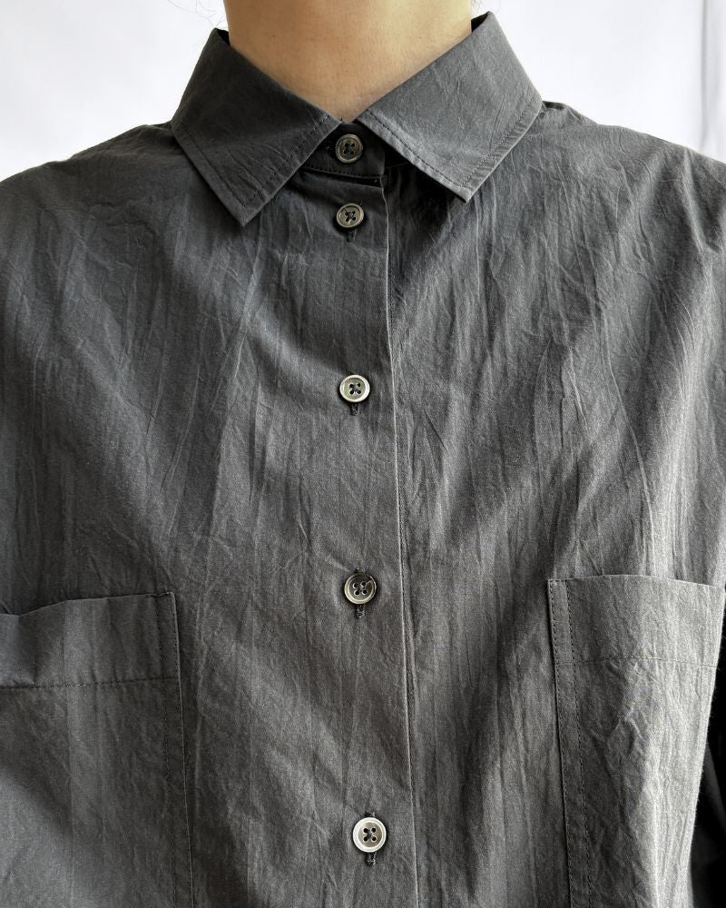 Cropped Shirt in DarkGray