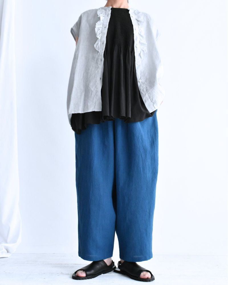 Egg Pants (LINEN/RAMIE) in Blue
