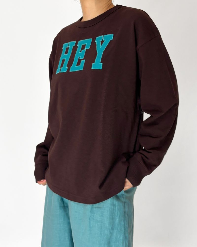 HEY Long Sleeve T-Shirt in Black
