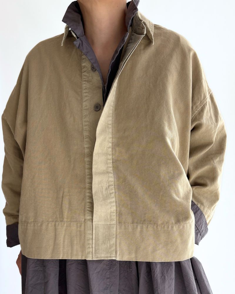 Soft Twill Shirt in Beige