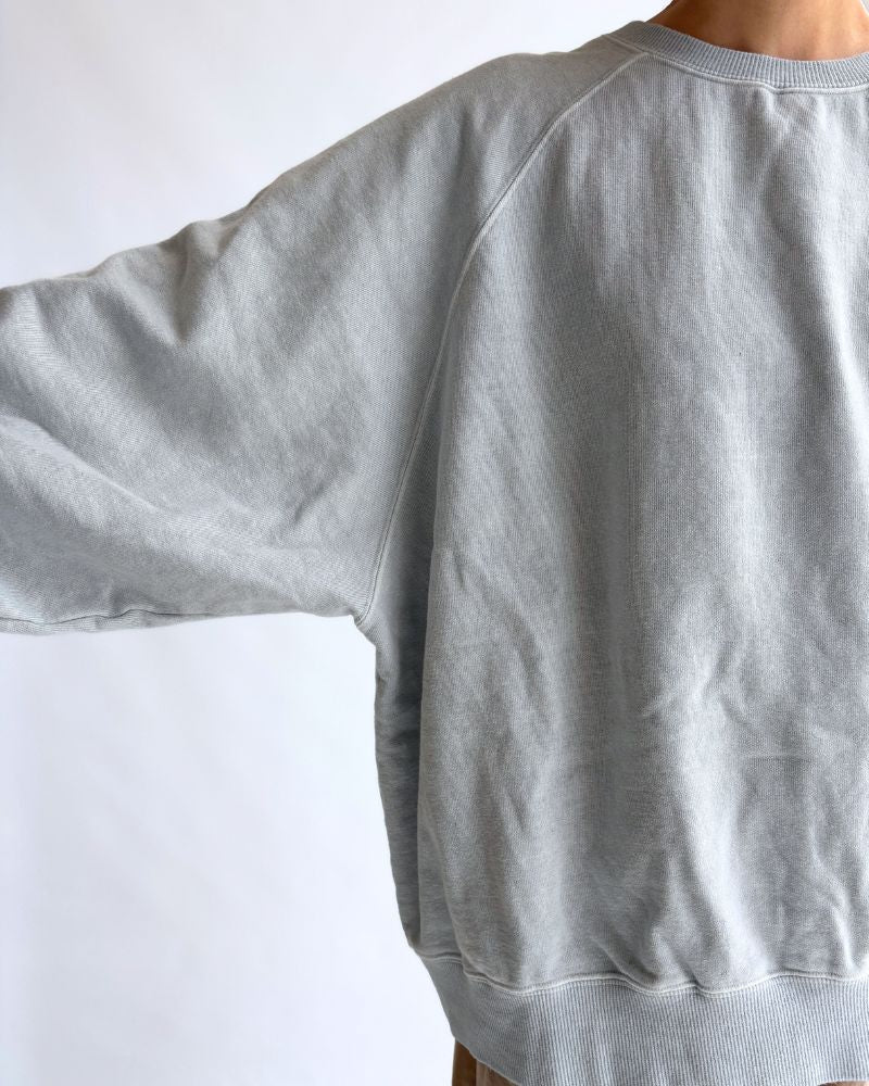 Pigment dye sweatshirt L/S in Blue