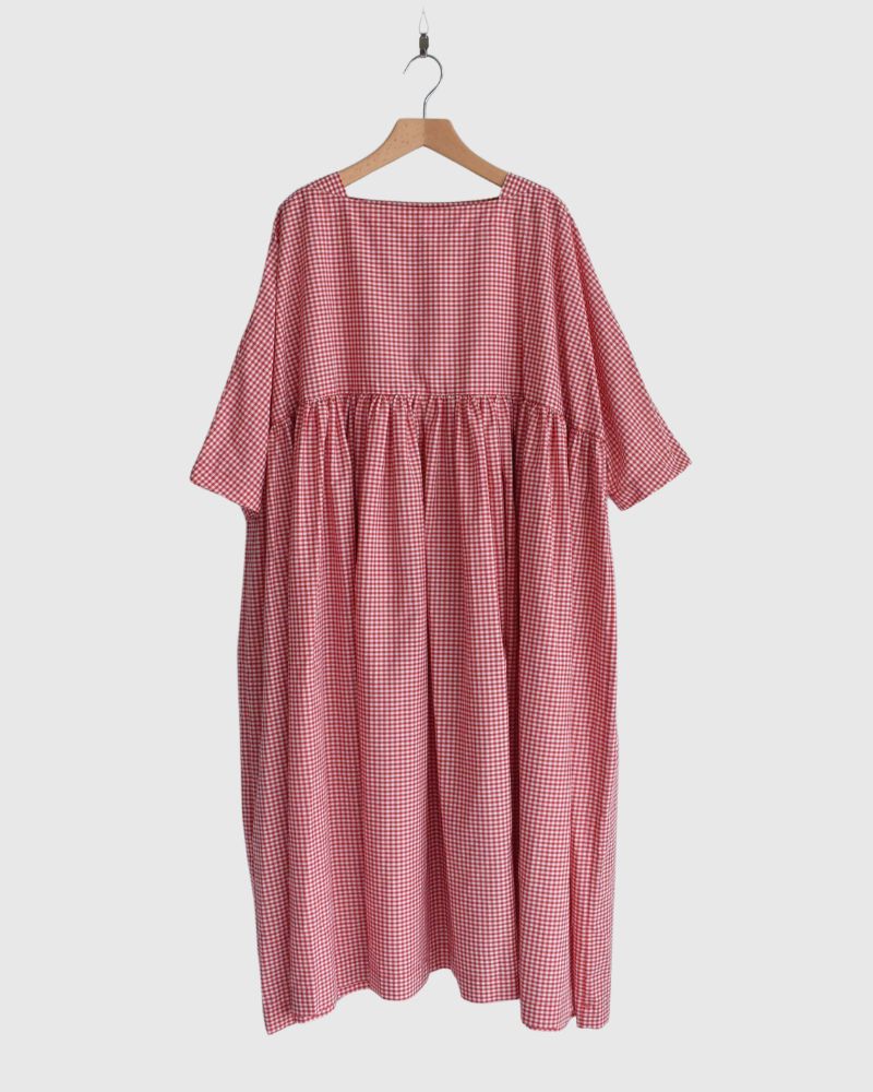 Ruffle Dress in RedGingham