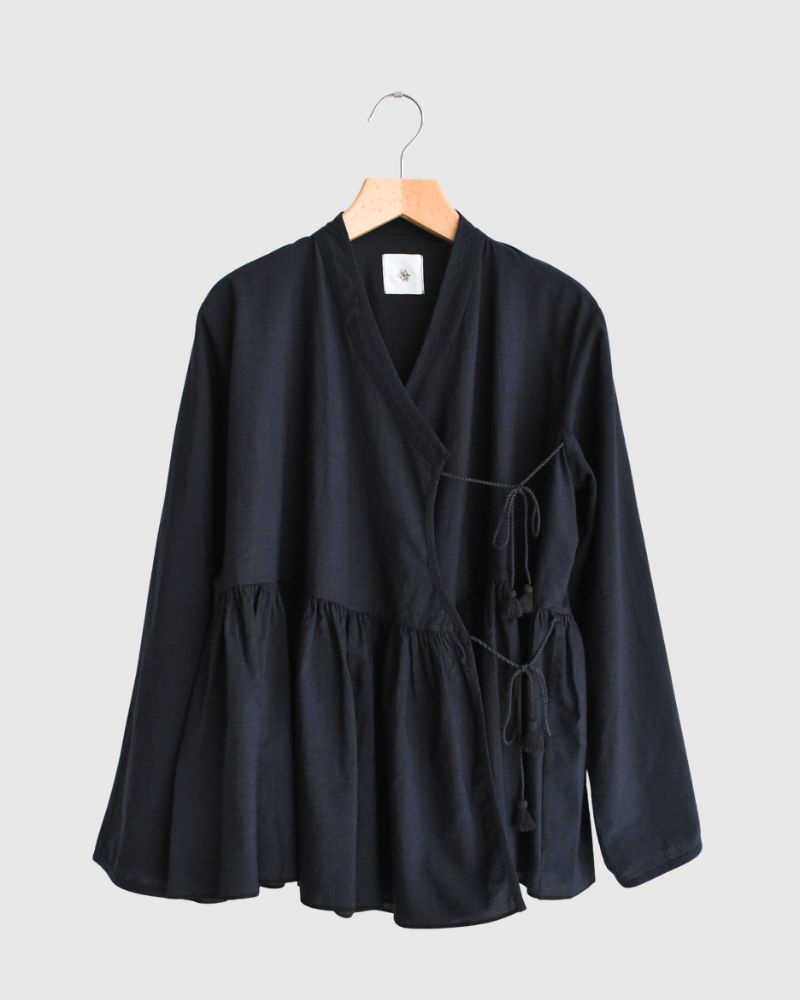 Handwoven Cotton Hakeme Cache-coeur in DarkNavy