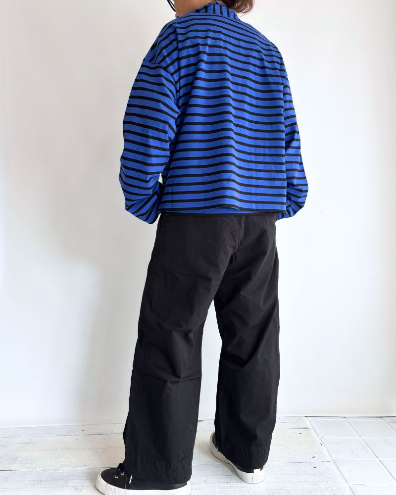 Taco Cotton Border Tie Royal in Navy/Black