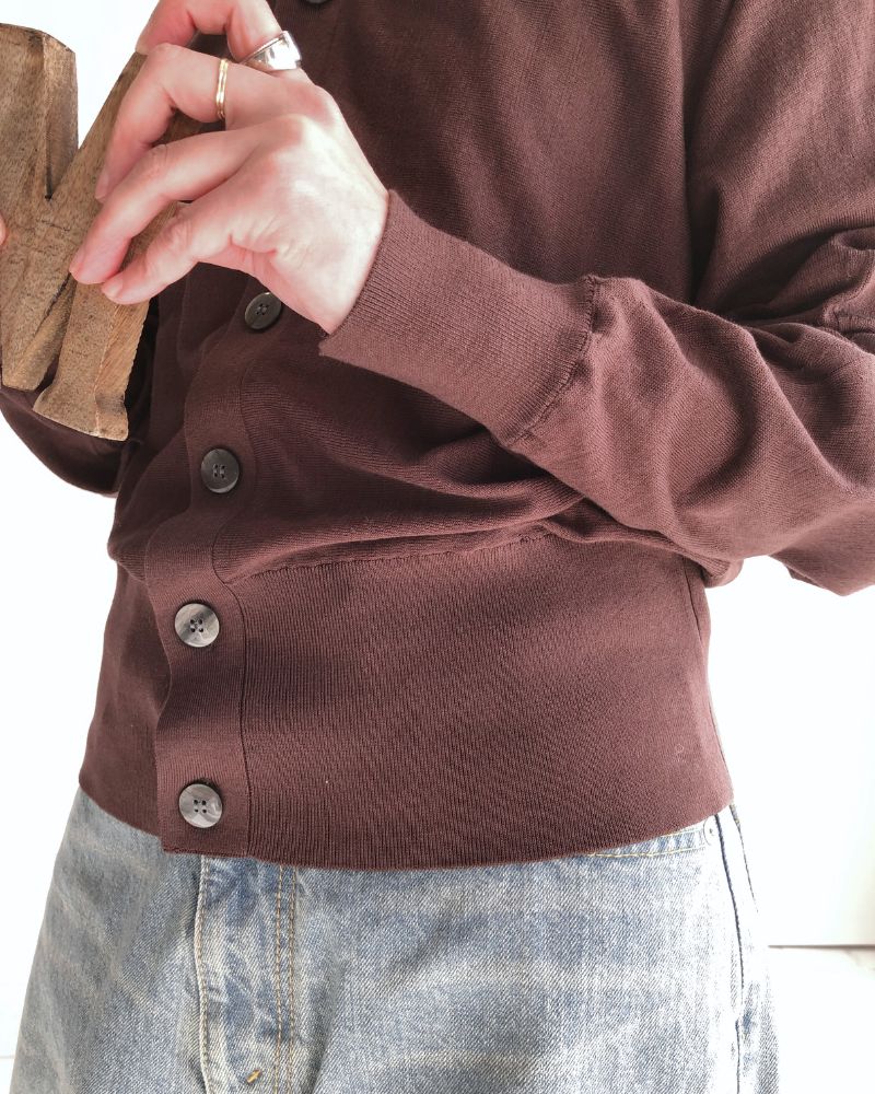 Bolero Cardigan in DarkBrown
