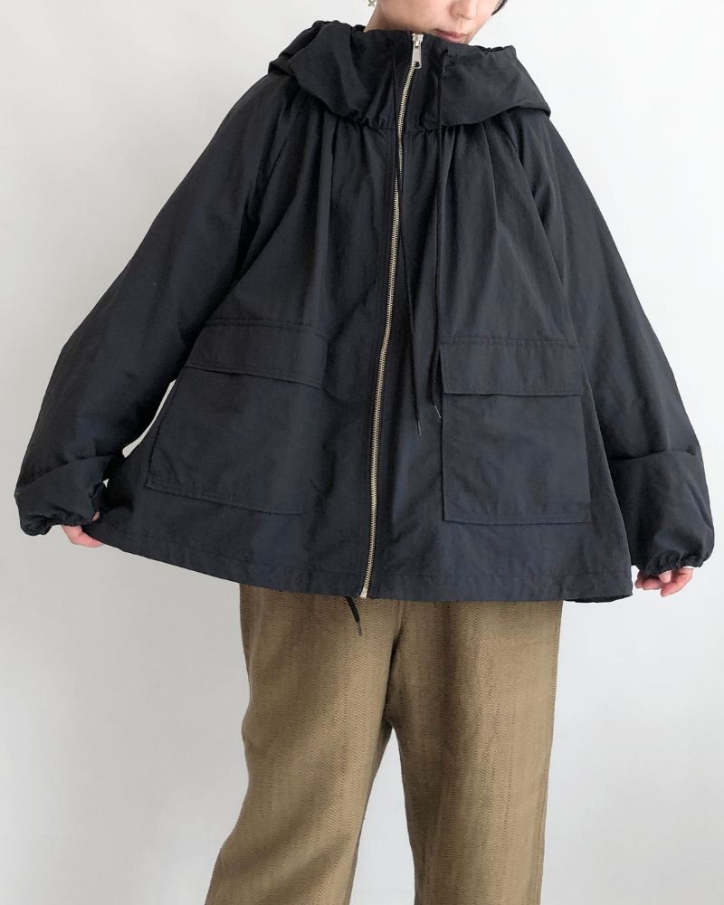 Oversized Hoodie Jacket in Black