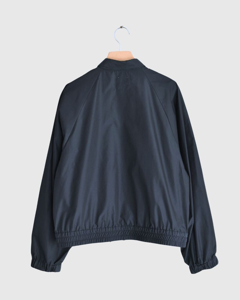 Front Frill Zip-Up Jumper in Navy