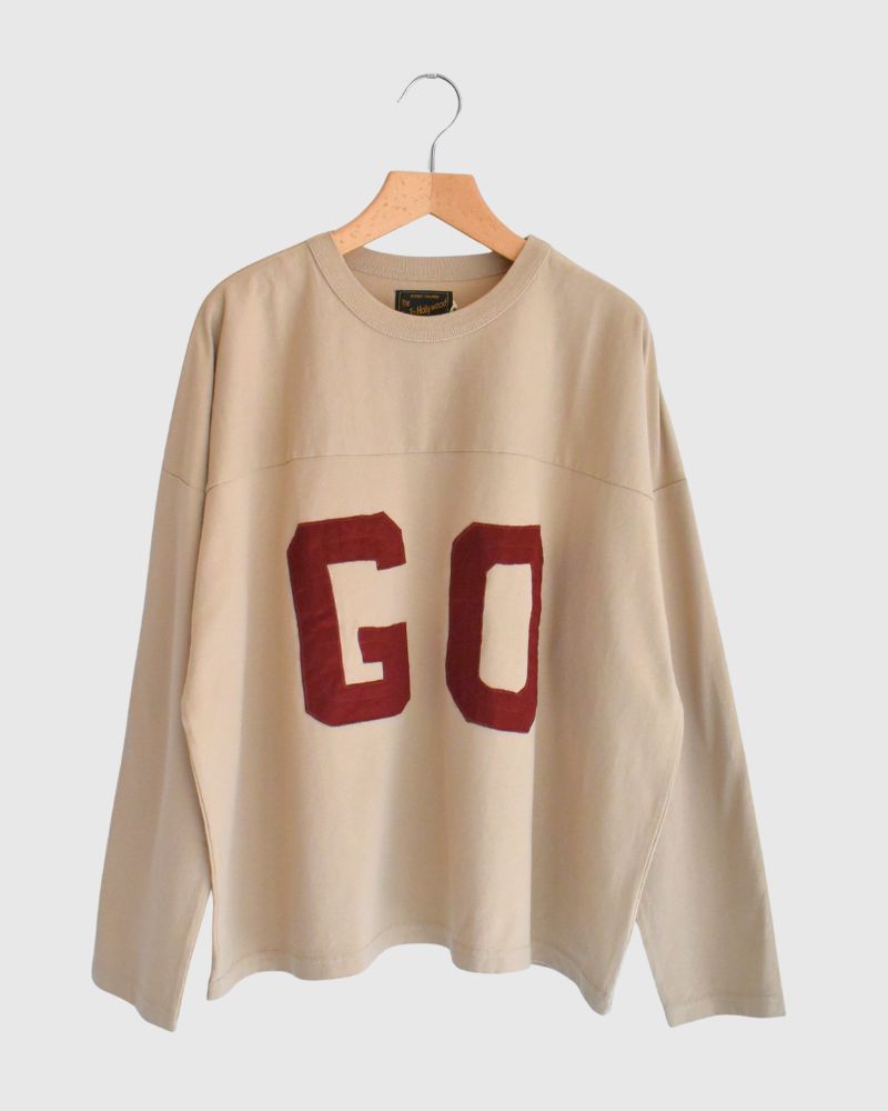 GO Football Long Sleeve T-Shirt in Gray